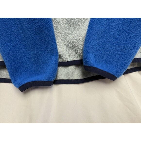 Eddie Bauer Youth Boys' Fleece 1/4 Zip Pullover Sz M 10/12 Blue /Gray - Picture 4 of 7